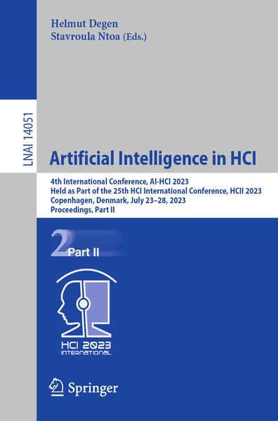 Produktbild: Artificial Intelligence in HCI