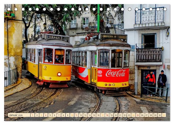 Produktbild: Ich fahre gern Stra&szlig;enbahn (Tischkalender 2026 DIN A5 quer), CALVENDO Monatskalender