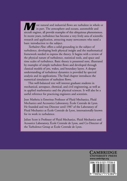 Produktbild: An Introduction to Turbulent Flow