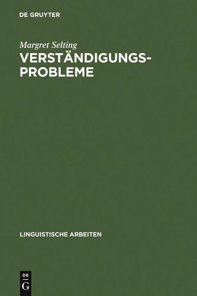 Produktbild: Verst&auml;ndigungsprobleme