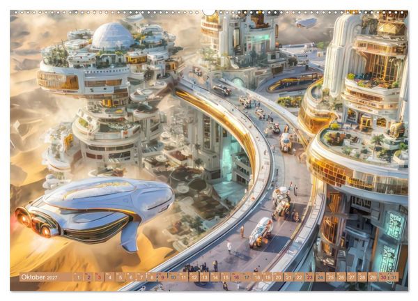 Produktbild: Science Fiction Reise - Ein visuelles Abenteuer (hochwertiger Premium Wandkalender 2027 DIN A2 quer), Kunstdruck in Hochglanz