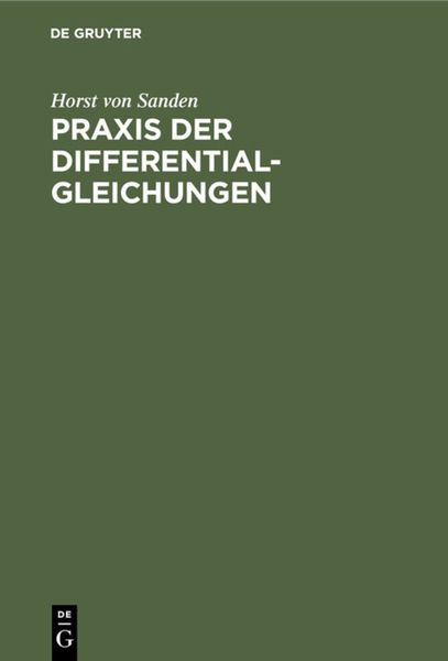 Produktbild: Praxis der Differentialgleichungen