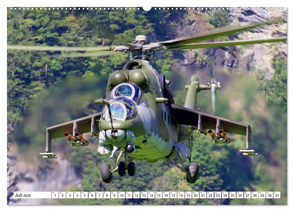Produktbild: Hubschrauber in Action (Wandkalender 2026 DIN A2 quer), CALVENDO Monatskalender