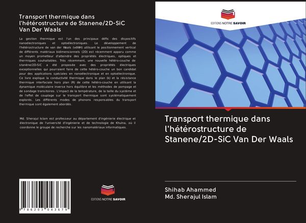 Produktbild: Transport thermique dans l'h&eacute;t&eacute;rostructure de Stanene/2D-SiC Van Der Waals