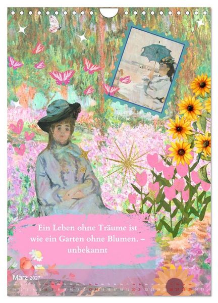 Produktbild: Vintage Vibes &ndash; Frauen, Kunst und Worte (Wandkalender 2027 DIN A4 hoch), CALVENDO Monatskalender