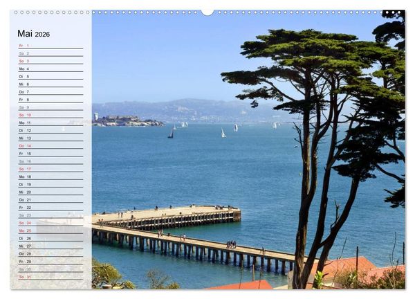 Produktbild: SAN FRANCISCO Traumstadt in Kalifornien (Wandkalender 2026 DIN A2 quer), CALVENDO Monatskalender