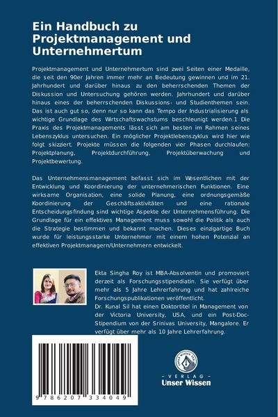 Produktbild: Ein Handbuch zu Projektmanagement und Unternehmertum