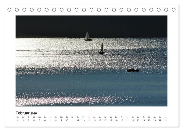Produktbild: Boote 2026 (Tischkalender 2026 DIN A5 quer), CALVENDO Monatskalender