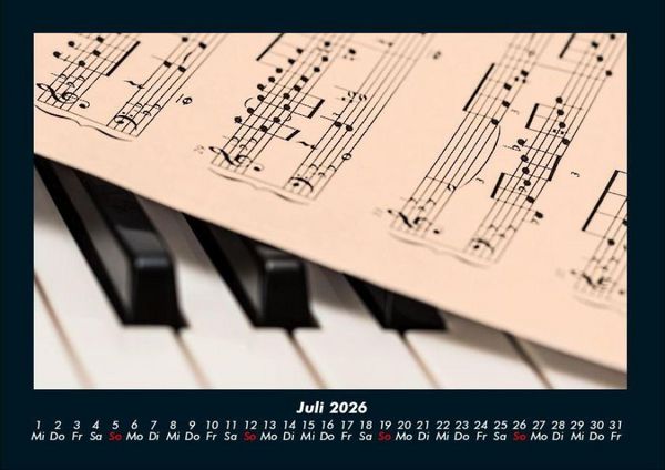 Produktbild: Musik 2026 Fotokalender DIN A4
