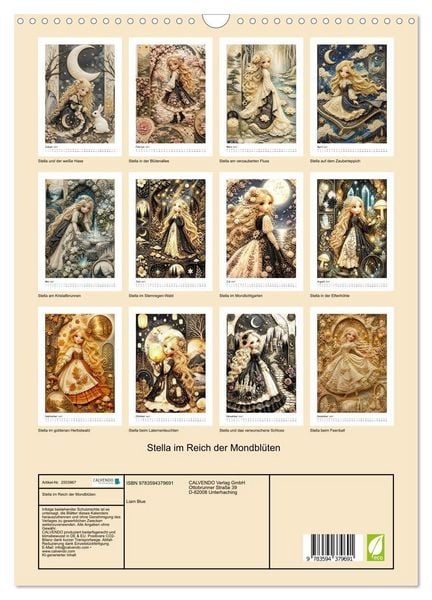 Produktbild: Stella im Reich der Mondbl&uuml;ten (Wandkalender 2027 DIN A3 hoch), CALVENDO Monatskalender