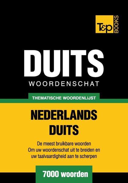 Produktbild: Thematische woordenschat Nederlands-Duits - 7000 woorden