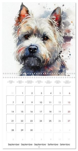 Produktbild: Artistic Dog Breeds (Wall Calendar 2026 12 &times; 12 Inch) CALVENDO 12 Month Wall Calendar