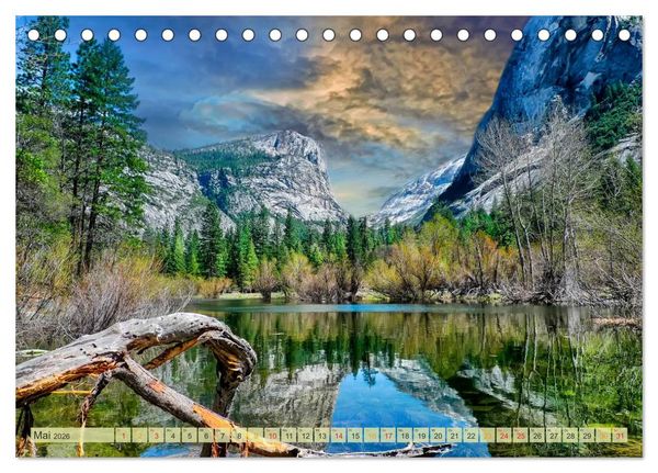 Produktbild: Nationalparks der USA - atemberaubend sch&ouml;n (Tischkalender 2026 DIN A5 quer), CALVENDO Monatskalender