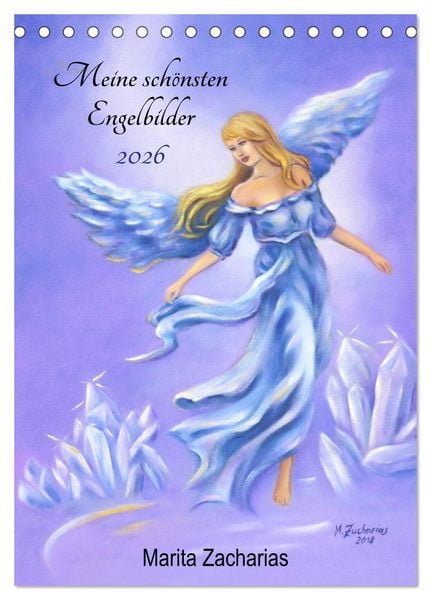 Produktbild: Meine sch&ouml;nsten Engelbilder - Marita Zacharias (Tischkalender 2026 DIN A5 hoch), CALVENDO Monatskalender