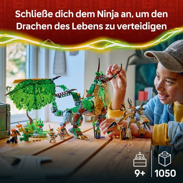 Produktbild: LEGO NINJAGO 71859 Der Drache des Lebens, Spielzeugdrache, Spielzeug