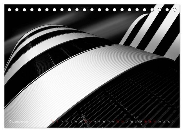 Produktbild: Monochrome Architektur (Tischkalender 2026 DIN A5 quer), CALVENDO Monatskalender