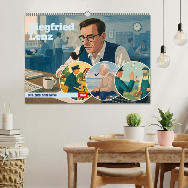 Produktbild: Siegfried Lenz (Wandkalender 2026 DIN A2 quer), CALVENDO Monatskalender