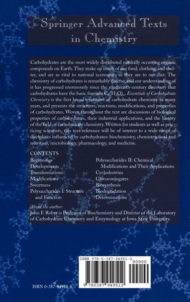 Produktbild: Essentials of Carbohydrate Chemistry