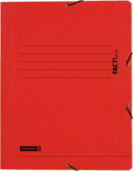 Produktbild: Brunnen Sammelmappe FACT! rot Gummizug
