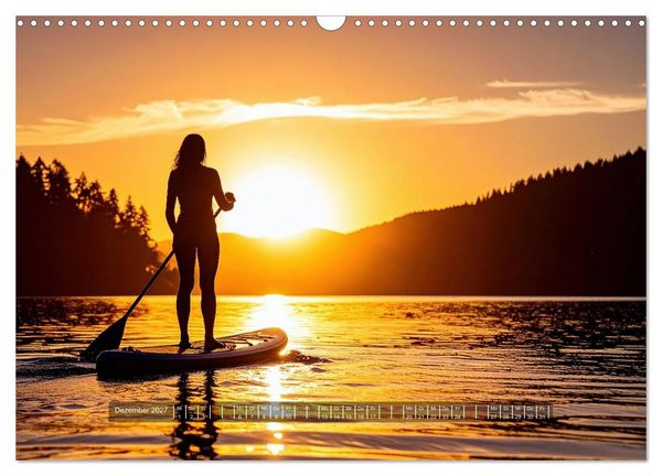 Produktbild: Im Fluss der Zeit &ndash; SUP-Momente zum Durchatmen (Wandkalender 2027 DIN A3 quer), CALVENDO Monatskalender