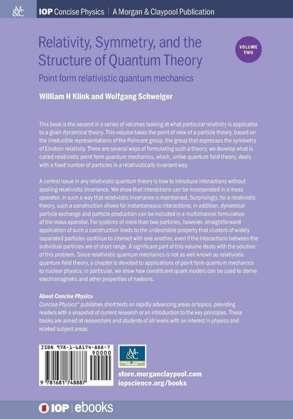 Produktbild: Relativity, Symmetry, and the Structure of Quantum Theory, Volume 2