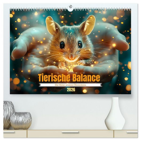 Produktbild: Tierische Balance (hochwertiger Premium Wandkalender 2026 DIN A2 quer), Kunstdruck in Hochglanz