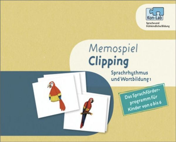 Produktbild: Sprachrhythmus und Wortbildung 1. Memospiel Clipping