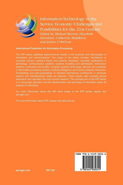 Produktbild: Information Technology in the Service Economy: