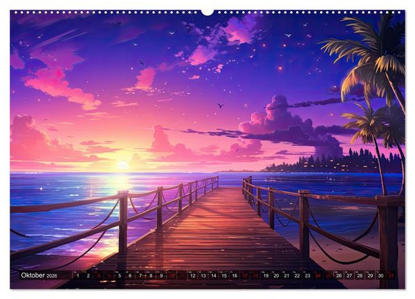 Produktbild: Inspirierende Str&auml;nde (hochwertiger Premium Wandkalender 2026 DIN A2 quer), Kunstdruck in Hochglanz