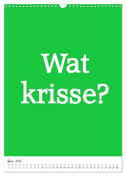 Produktbild: Spr&uuml;che aus&acute;m Pott (Wandkalender 2026 DIN A3 hoch), CALVENDO Monatskalender
