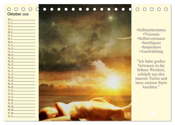 Produktbild: Tarot. Spirituell durch das Jahr (Tischkalender 2026 DIN A5 quer), CALVENDO Monatskalender