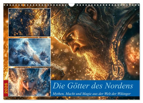 Die Götter des Nordens (Wandkalender 2026 DIN A3 quer), CALVENDO Monatskalender