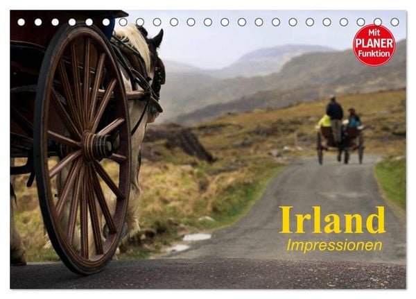 Irland. Impressionen (Tischkalender 2026 DIN A5 quer), CALVENDO Monatskalender