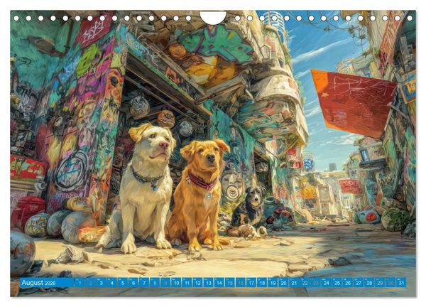 Produktbild: Bunte Stadt - Einzigartige Bewohner (Wandkalender 2026 DIN A4 quer), CALVENDO Monatskalender