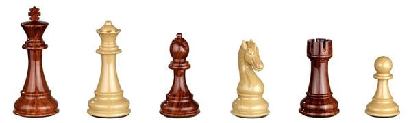 Produktbild: Schachfiguren Aurelius, K&ouml;nigsh&ouml;he 110 mm, Kunststoff, braun beige, gewichtet, im Polybeutel