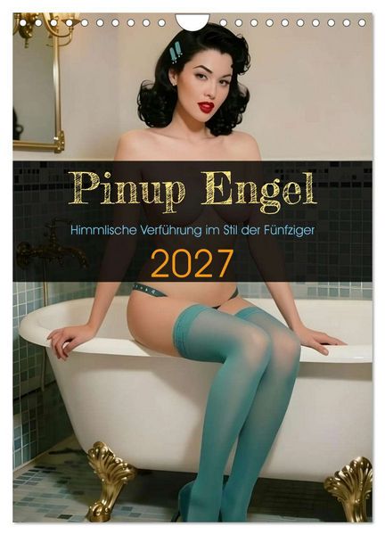 Produktbild: Pinup Engel (Wandkalender 2027 DIN A4 hoch), CALVENDO Monatskalender