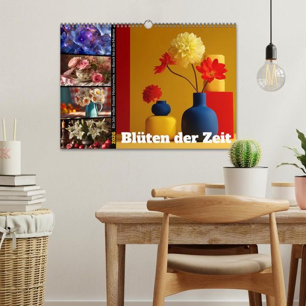 Produktbild: Bl&uuml;ten der Zeit (Wandkalender 2026 DIN A3 quer), CALVENDO Monatskalender