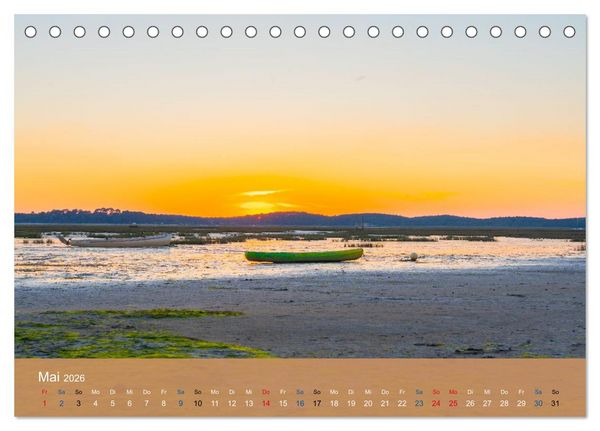 Produktbild: Die Bretagne - Sonne und das Meer (Tischkalender 2026 DIN A5 quer), CALVENDO Monatskalender