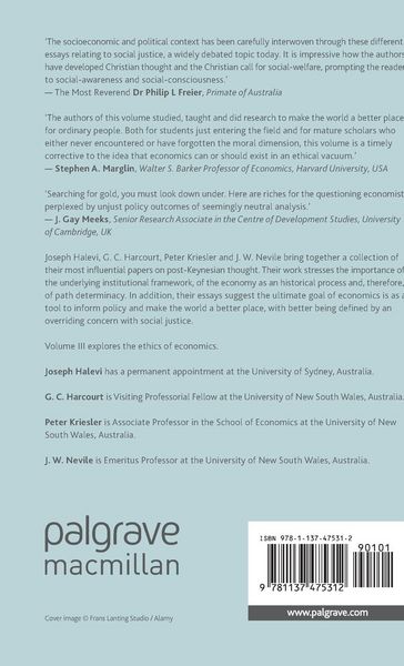Produktbild: Post-Keynesian Essays from Down Under Volume III: Essays on Ethics, Social Justice and Economics