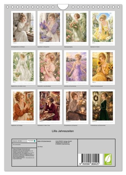 Produktbild: Lillis Jahreszeiten (Wandkalender 2027 DIN A4 hoch), CALVENDO Monatskalender