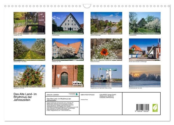 Produktbild: Das Alte Land- im Rhythmus der Jahreszeiten (Wandkalender 2027 DIN A3 quer), CALVENDO Monatskalender