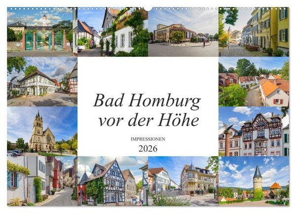 Produktbild: Bad Homburg vor der H&ouml;he Impressionen (Wandkalender 2026 DIN A2 quer), CALVENDO Monatskalender