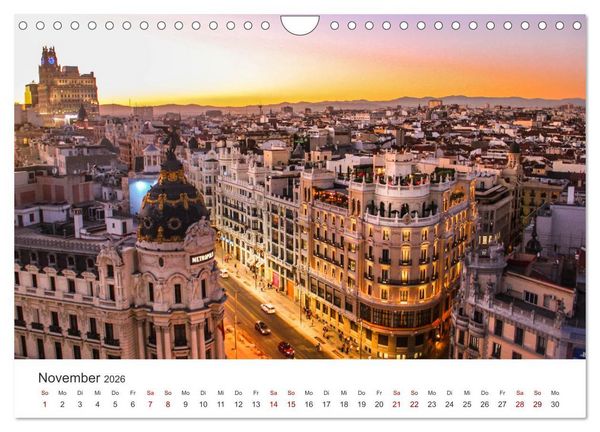 Produktbild: Spanien - Ein wundervolles Land mit viel Sonnenschein. (Wandkalender 2026 DIN A4 quer), CALVENDO Monatskalender