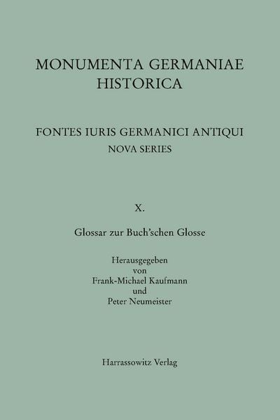 Produktbild: Glossar zur Buch&rsquo;schen Glosse