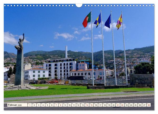 Produktbild: Funchal - Die Hauptstadt von Madeira (Wandkalender 2026 DIN A3 quer), CALVENDO Monatskalender