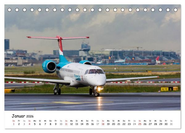 Produktbild: Airliners in Frankfurt (Tischkalender 2026 DIN A5 quer), CALVENDO Monatskalender
