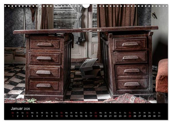 Produktbild: Geheimnisvolle Orte - Lost Places (Wandkalender 2026 DIN A3 quer), CALVENDO Monatskalender