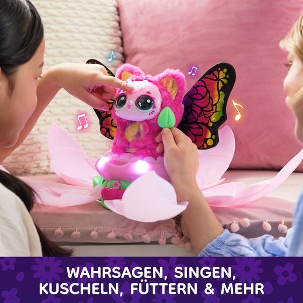 Produktbild: Bloomables von Hatchimals - Kittyfly, Interaktives Spielzeug mit &Uuml;berraschung, doppelter Verwandlung und &uuml;ber 100 Ger&auml;uschen und Reaktionen