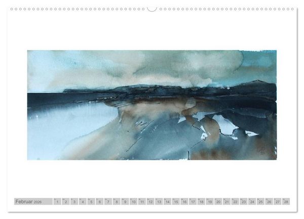 Produktbild: Faszinierende Weite. R&uuml;gen-Landschaft im Aquarell (Wandkalender 2026 DIN A2 quer), CALVENDO Monatskalender