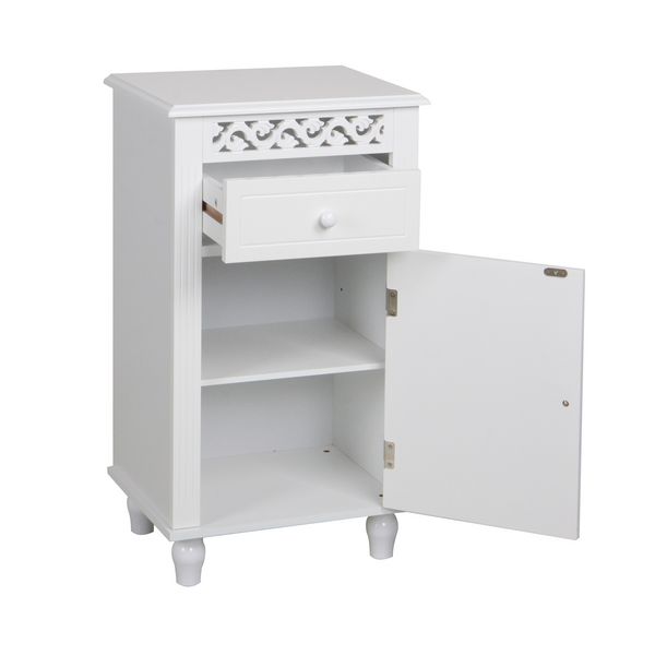 Produktbild: HTI-Line Beistellschrank Miriam 7585 wei&szlig; MDF Beistellschrank Miriam 7585 wei&szlig; MDF